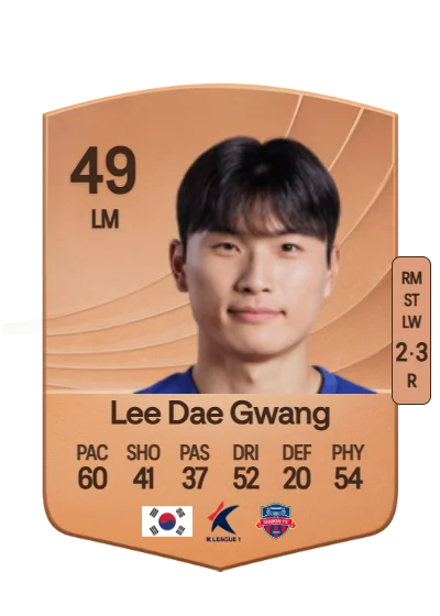 Dae Gwang Lee card