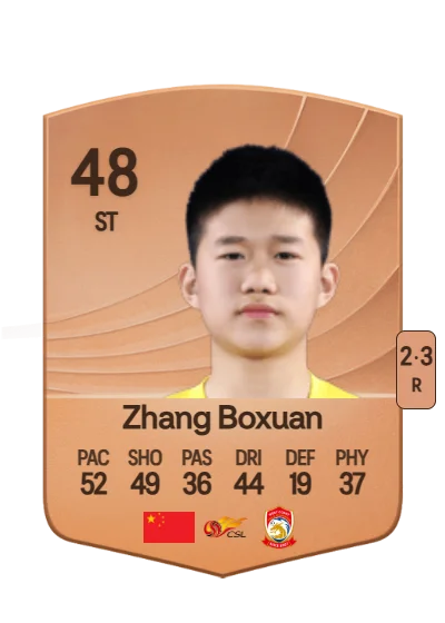 Boxuan Zhang card