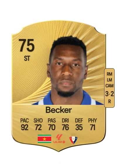 Sheraldo Becker card