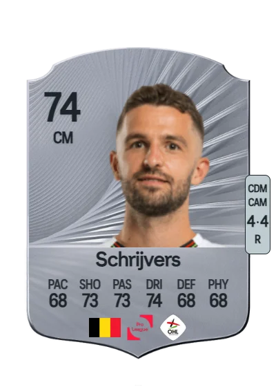 Siebe Schrijvers card