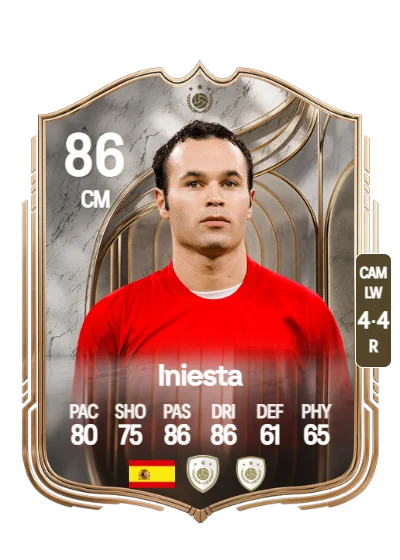 Andrés Iniesta Luján card