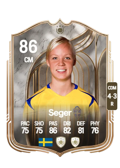 Caroline Seger card