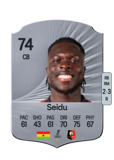 Alidu Seidu card