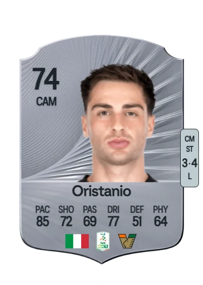 Gaetano Oristanio card