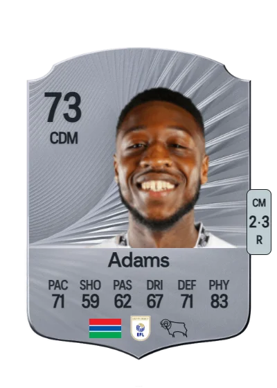 Ebou Adams card