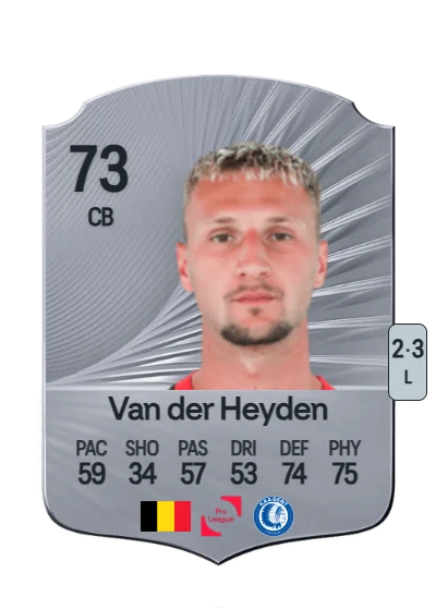 Siebe Van der Heyden card