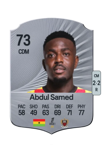 Salis Abdul Samed card