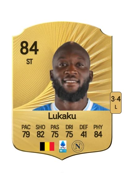 Romelu Lukaku card