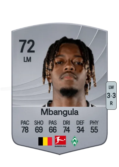 Samuel Mbangula card