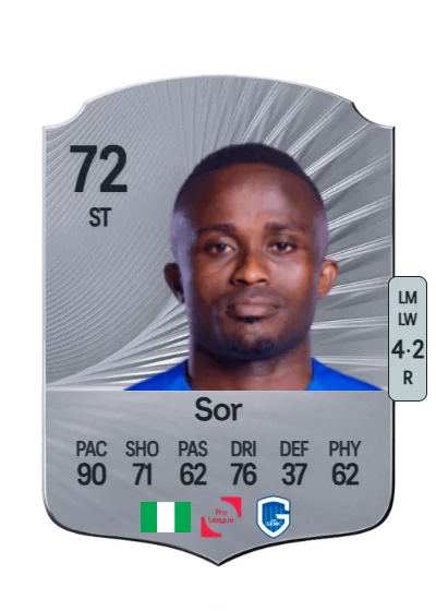 Yira Sor card