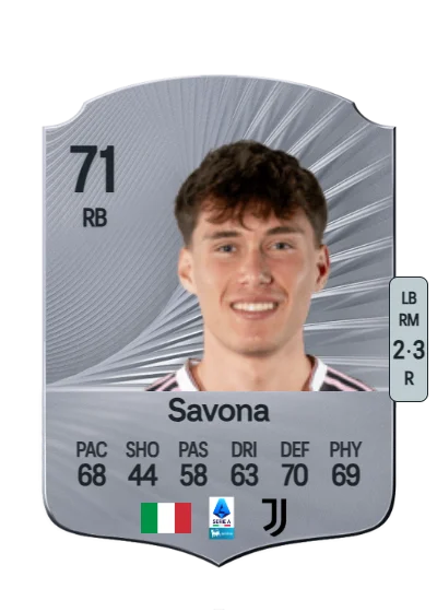 Nicolò Savona card