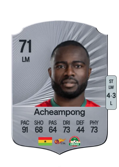 Frank Acheampong card
