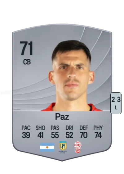 Nehuén Paz card