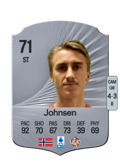 Dennis Johnsen card
