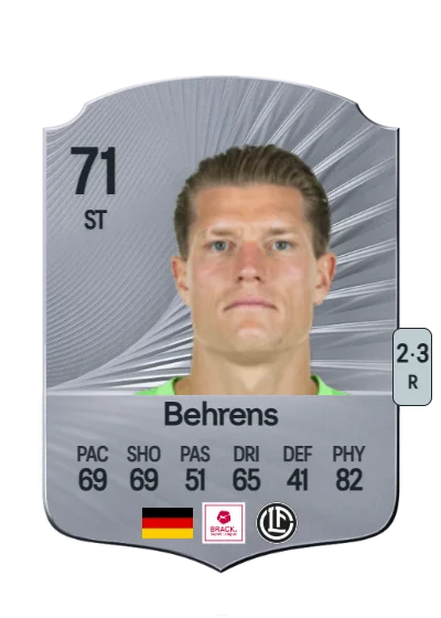 Kevin Behrens card