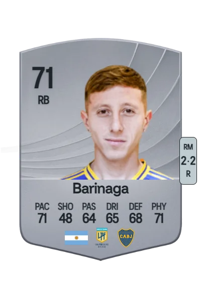 Juan Barinaga card