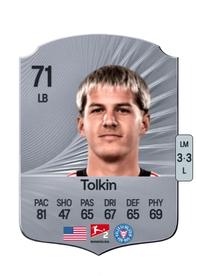 John Tolkin card