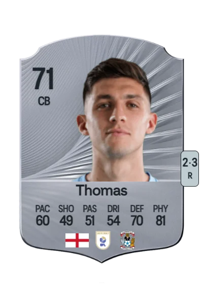 Bobby Thomas card