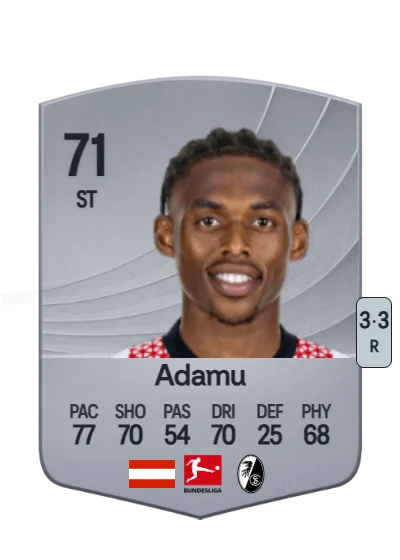 Junior Adamu card