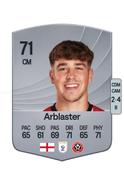 Oliver Arblaster card