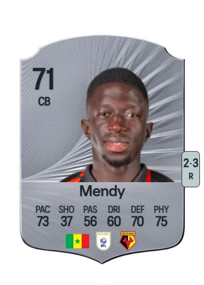 Formose Mendy card