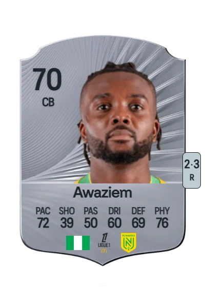 Chidozie Awaziem card