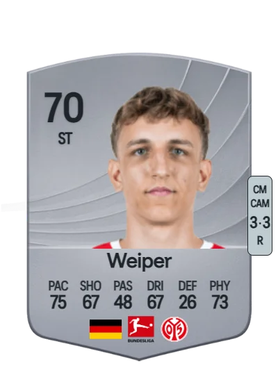 Nelson Weiper card