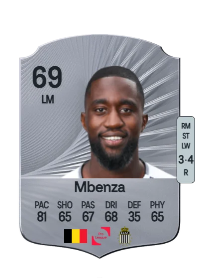 Isaac Mbenza card