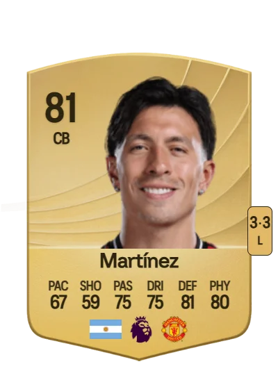 Lisandro Martínez card